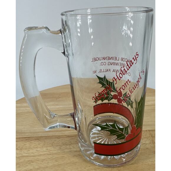 Stein Glass Jacob Leinekugel Brewing Co Chippewa Falls Wisconsin 5.75” T x 2.75” - Picture 6 of 16